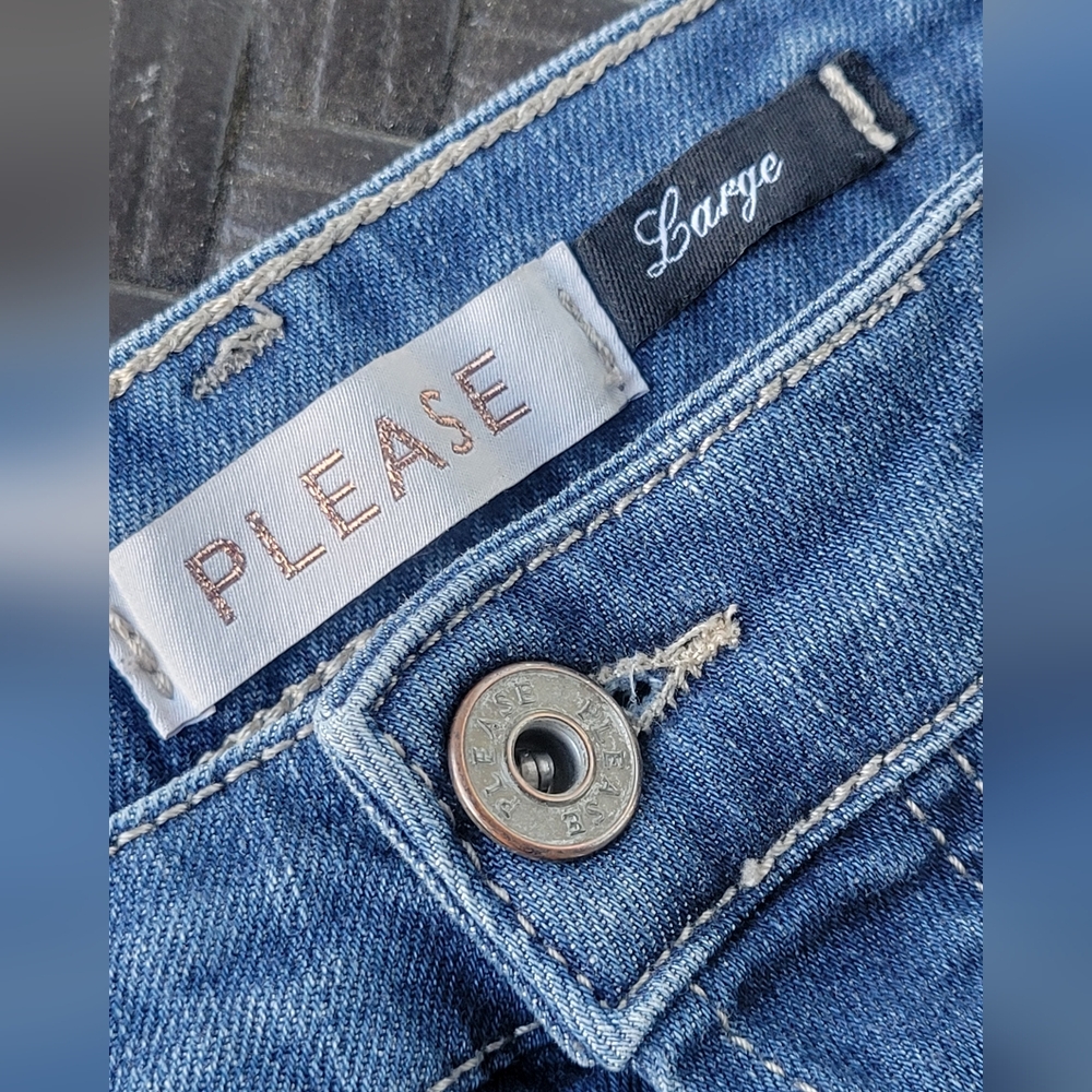 Please Women's Blue Jeans
